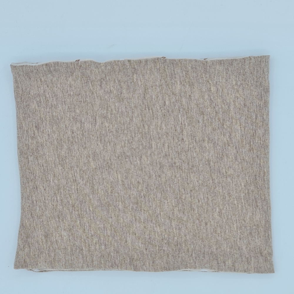 Loop für Hunde / Hundeschal beige braun mit zarten Blättern